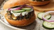 Turkey Burgers with Spinach, Feta & Tzatziki Thumbnail