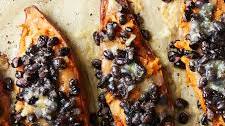 Loaded Sweet Potatoes With Black Beans and Cheddar Thumbnail