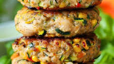 Chicken, Zucchini and Fresh Corn Burgers Thumbnail