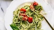 Heather's Zucchini Noodles with Basil-Pumpkin Seed Pesto Thumbnail