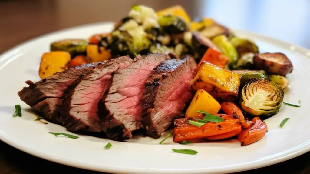 Cooked London Broil in Air Fryer