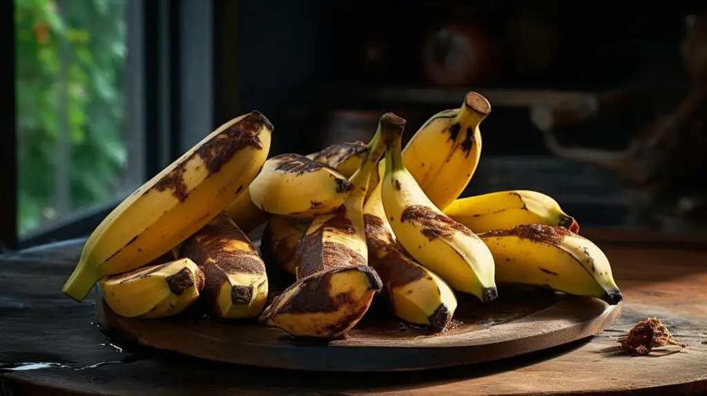 overripe bananas