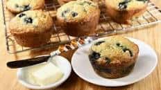 Almond Flour-Blueberry Muffins