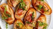 Apple & Brie Crostini with Hot Honey