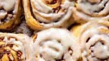 Apple Cinnamon Rolls with Brown Butter Maple Icing