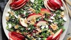 Apple Salad with Walnuts & Kale