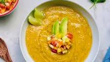 Avocado and Heirloom Tomato Gazpacho