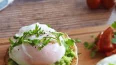 Avocado & Poached Egg Muffins