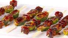 Bacon Bourbon Brussels Sprout Skewers