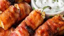 Bacon Wrapped Jalapeno Poppers (Grilled)