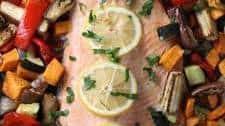 Baked Rainbow Trout with Vegetables