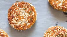 Baked sweet potato falafels with tahini sauce