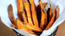 Baked Sweet Potato Fries with Homemade Honey Mustard Dipping Sauce