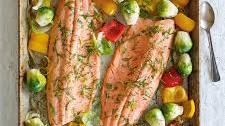 Baked Trout with Roasted Vegetables