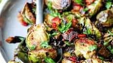 Balsamic Glazed Brussels Sprouts with Bacon