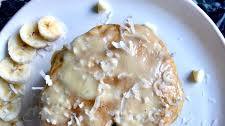 Banana Coconut Cream Pancakes