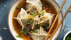 Beef and Mushroom Dumplings in Broth