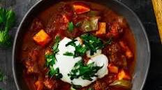 Beef goulash soup