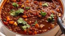 Beef & Lentil Soup with vegetables