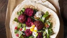 Beetroot falafel