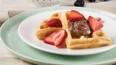 Belgian waffle with berries and Nutella®