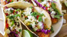 Blackened Fish Tacos with Pineapple Salsa