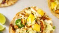 Blackened Fish Tacos with Pineapple Salsa