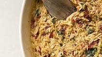 Boursin Spinach & Sun-dried Tomato Orzo Bake