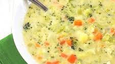 Broccoli, Cauliflower and Cheese Soup