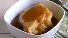 Brown Sugar Cake with Salted Caramel Dip