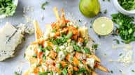 Buffalo Chicken Beer Cheese Fondue Fries