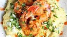 Buffalo Shrimp and Blue Cheese Grits Recipe