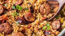 Cajun Sausage and Rice Skillet