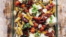 Caprese Pesto Pasta Bake