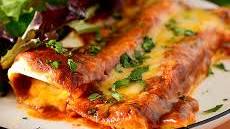 Cheese Enchiladas with Red Sauce