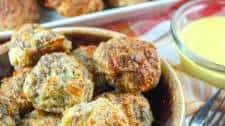 Cheesy Garlic Sausage Balls