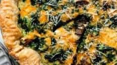 Cheesy Spinach Quiche