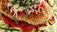 Chicken Parmesan with Zucchini Noodles