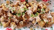 Chili Lime Cauliflower with Smokey Mayo