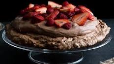 Chocolate Pavlova With Chocolate Mousse