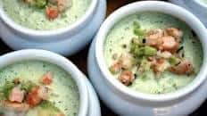 Chunky Gazpacho Recipe with Melon, Cucumber and Shrimp