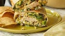 Cilantro Lime Chicken Burrito with Mexican Street Corn