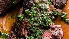 Grilled Rib Eye Steak with Italian Salsa Verde Thumbnail