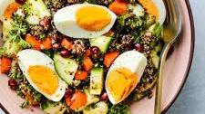 Cold Chopped Quinoa Salad With Eggs