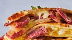 Corned Beef & Cabbage Cheese Quesadillas