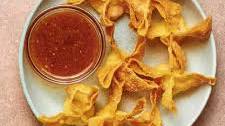 Crab Rangoon (Crab Puffs) with Sweet and Sour Sauce