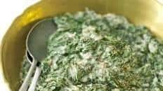 Creamed spinach