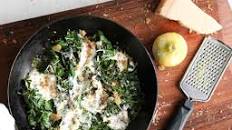 Creamed Spinach with Lemon Breadcrumbs