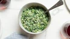 Creamed Spinach With Parmesan Cheese