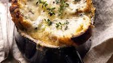 Creamy French Onion and Mushroom Soup.